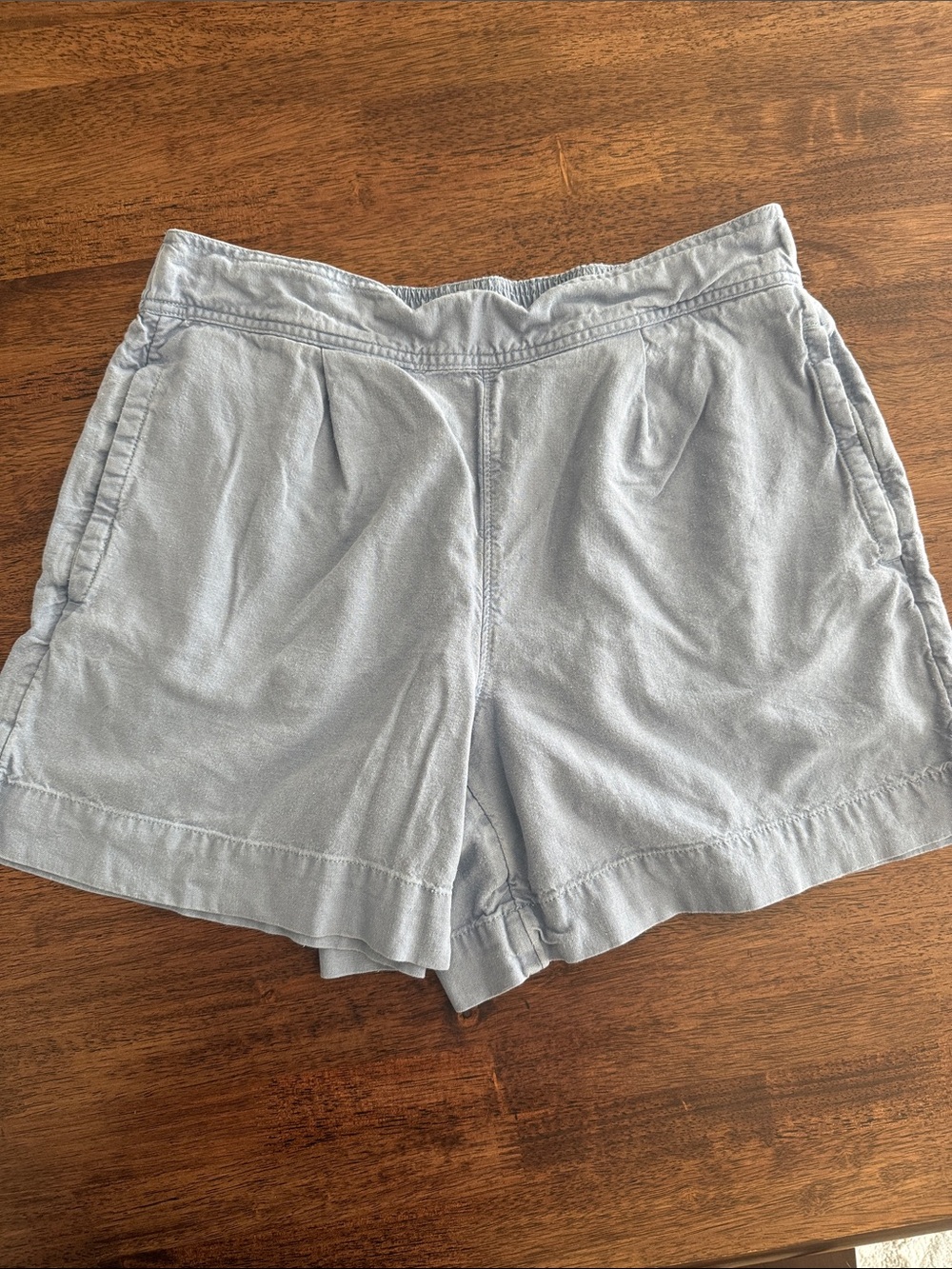 Free Assembly light blue linen blend shorts